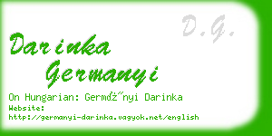 darinka germanyi business card